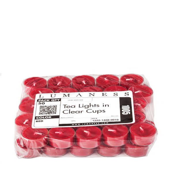 Red Tea Lights