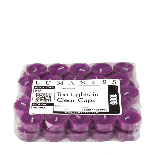 Purple Tea Lights