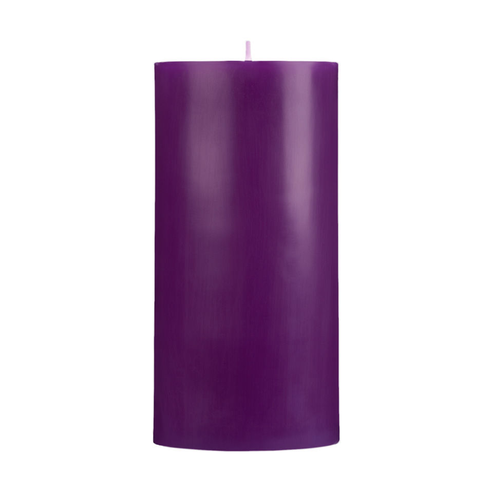 3x6 Purple Pillar Candle