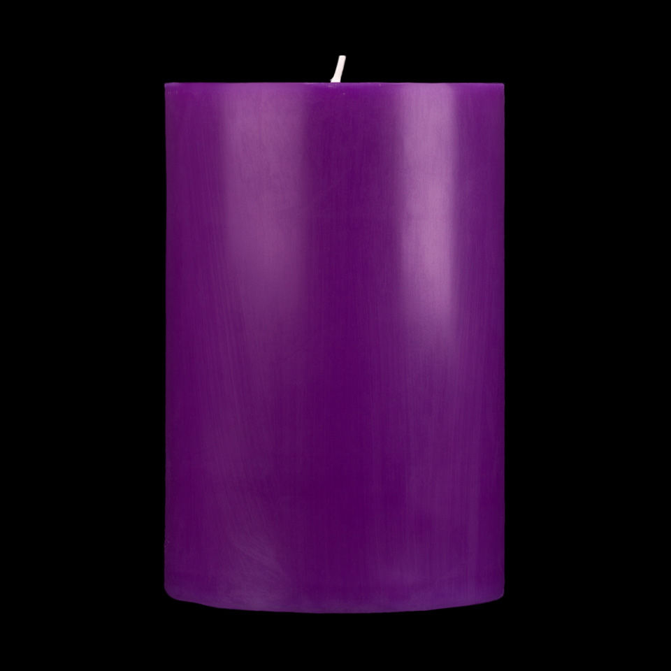 4x6 Purple Pillar Candle