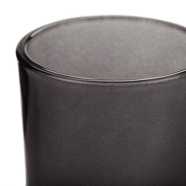 Black Glass Votive Candle Holder