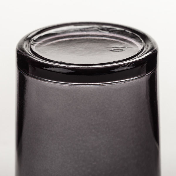Black Glass Votive Candle Holder