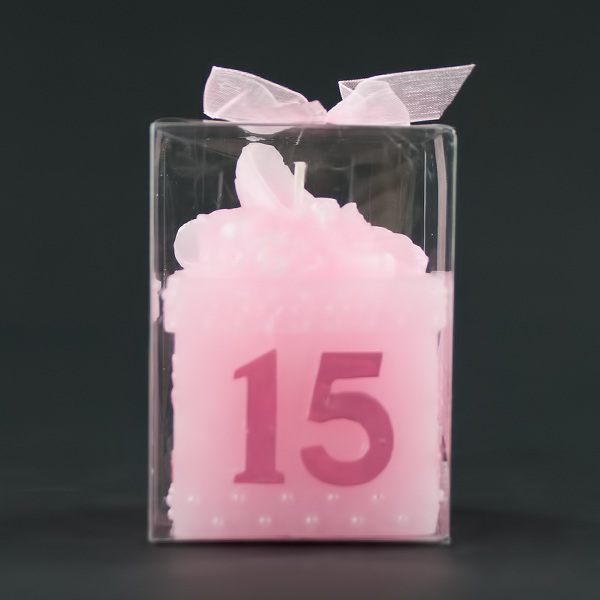 Quinceanera Pink Keepsake Box Candle