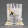 Champagne Bottle In Ice Bucket Candle Holder - Party Favor