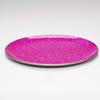 11 Inch Fuschia Hot Pink Round Glass Holder