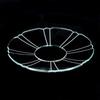 Clear Glass Bobeche Fancy Segmented Cut