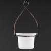 Hanging Tealight Lantern - Frosted White Glass