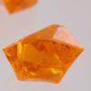 170Pc Orange Acrylic Crushed Ice Decorative Gems