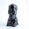 5 Inch Tall Black Skull And Bones Candle