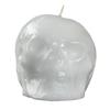 3 Inch Tall White Skull Candle - Flat Sitter