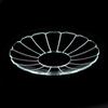Clear Glass Bobeche Fancy Segmented Cut